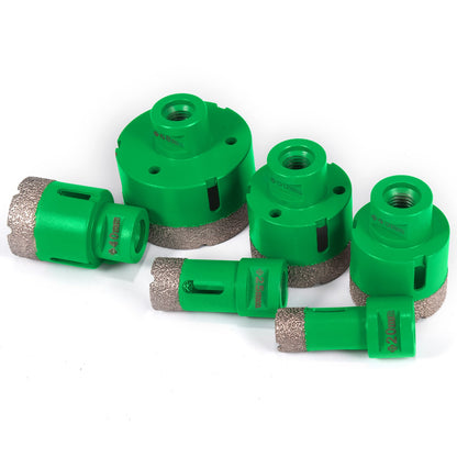 6 st diamanthålsågssats Borrkärna M14 gänga 20/25/40/45/50/68 MM(0,79/1/1,6/1,77/2/2,7 tum) med 2 sågblad