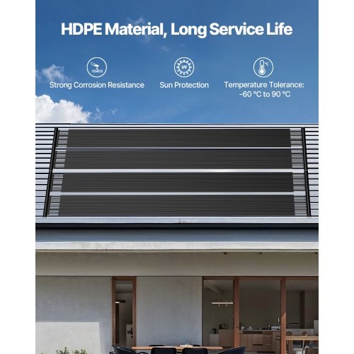 Solar-Poolheizung, 2,75 x 20 Fuß, oberirdisches Pool-Heizsystem (2 Paneele) | EU