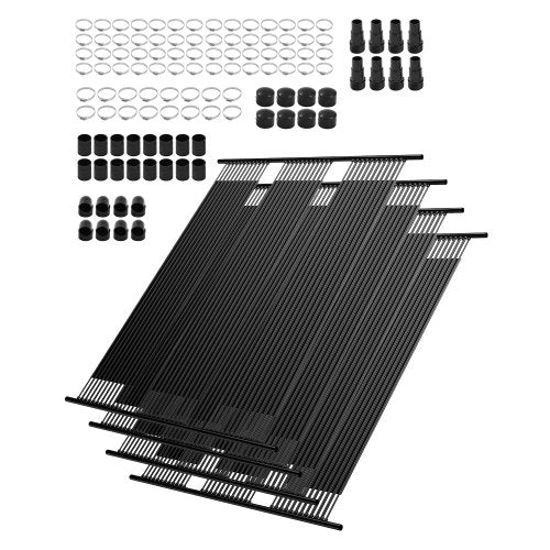 Solar Pool Heater 4 x 10 ft Above Ground Pool Heating System (4 Panels) | EU