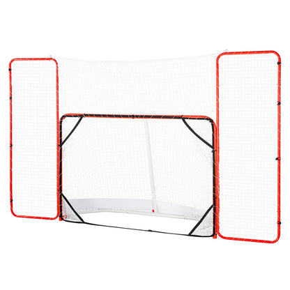 Hockey Goal med Backstop och Targets Street Outdoor Steel Hockey Net 72