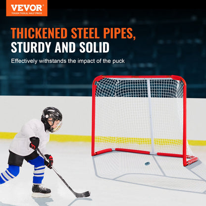 Youth Street Hockey Net Indoor Outdoor Steel Hockey Goal for Kids 54"x44