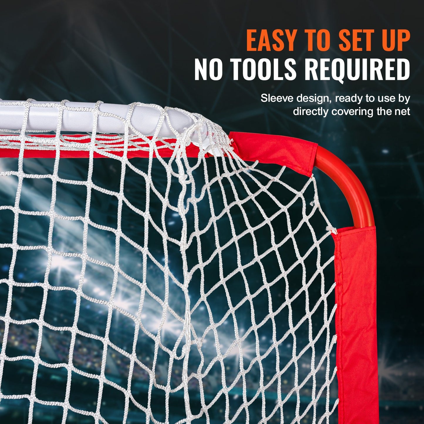 Youth Street Hockey Net Indoor Outdoor Steel Hockey Goal for Kids 54"x44