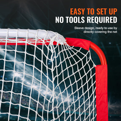 Youth Street Hockey Net Indoor Outdoor Steel Hockey Goal for Kids 54"x44