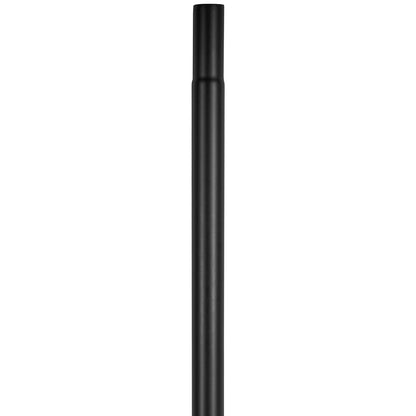 25FT löstagbar flaggstångssats Heavy Duty flaggstång i aluminium Svart