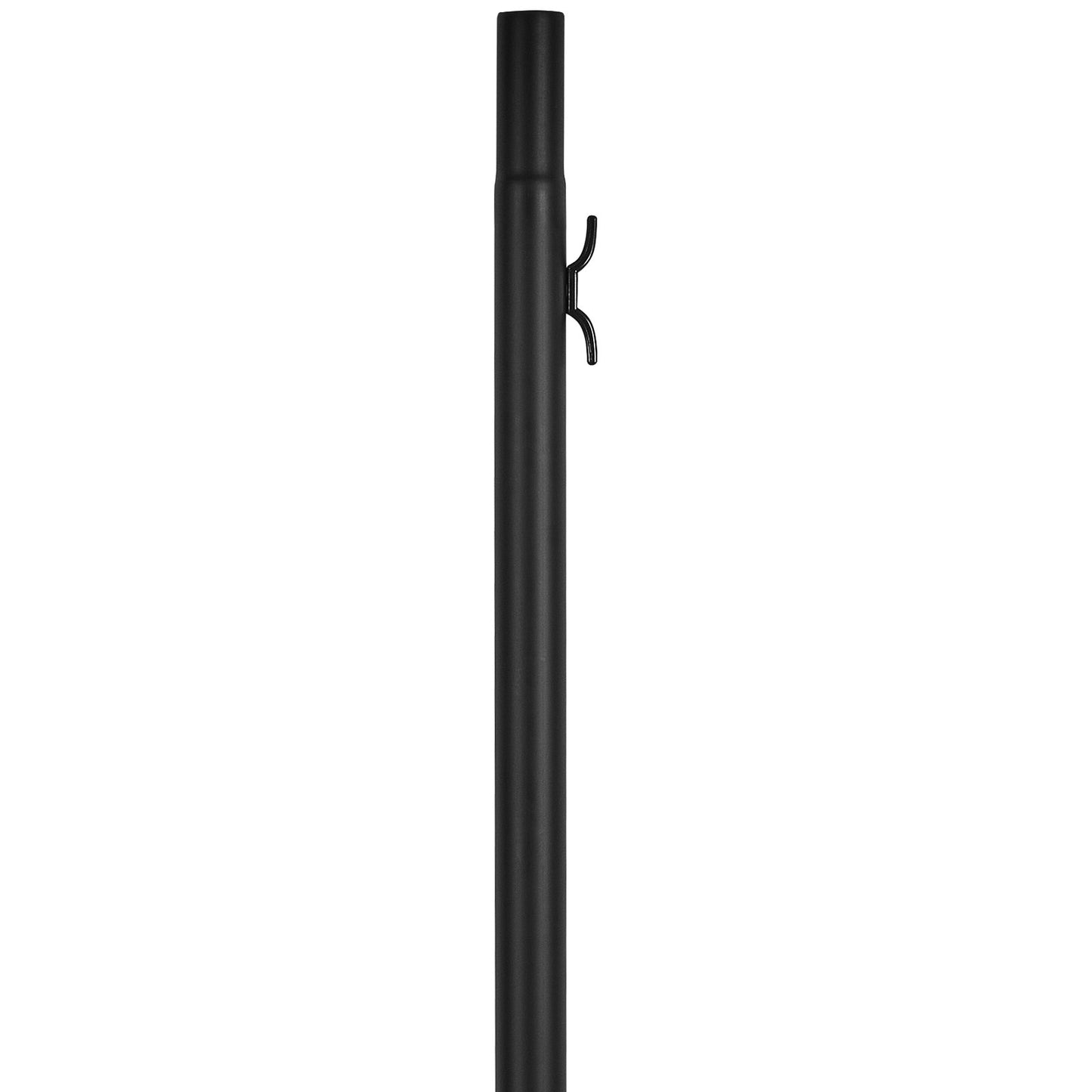 25FT löstagbar flaggstångssats Heavy Duty flaggstång i aluminium Svart