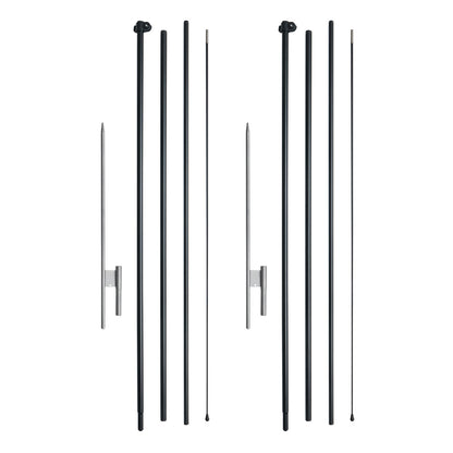 Feather Flag Pole Kit 2-pack Swooper flaggstång 16,3 fot med markinsatser