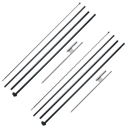 Feather Flag Pole Kit 2-pack Swooper flaggstång 16,3 fot med markinsatser