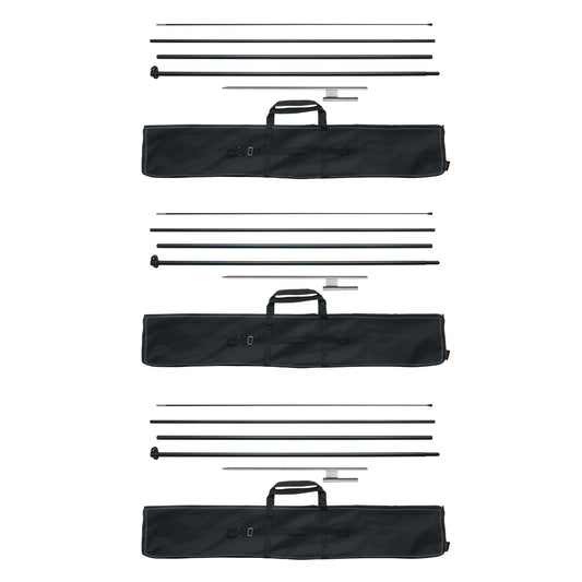 Feather Flag Pole Kit 3-pack Swooper flaggstång 16,3 fot med markinsatser
