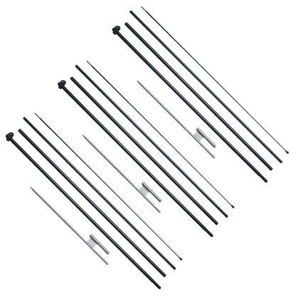 Feather Flag Pole Kit 3-pack Swooper flaggstång 16,3 fot med markinsatser