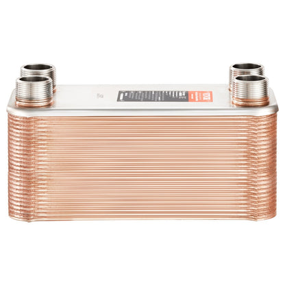 50 Plate Heat Exchangers 4*1-1/4" MNPT Ports 5"x 12" Brazed 316L St. Steel