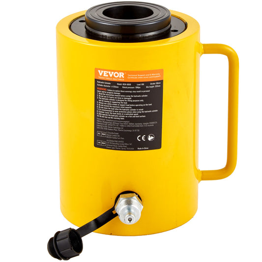 60T 2 Inch Hydraulic Cylinder Jack Hollow Single Acting Hydraulic Cylinder Cylinder 50mm Hydraulic Lifting Cylinders for Rig Manufacturers (60T 2 Inch Hollow)