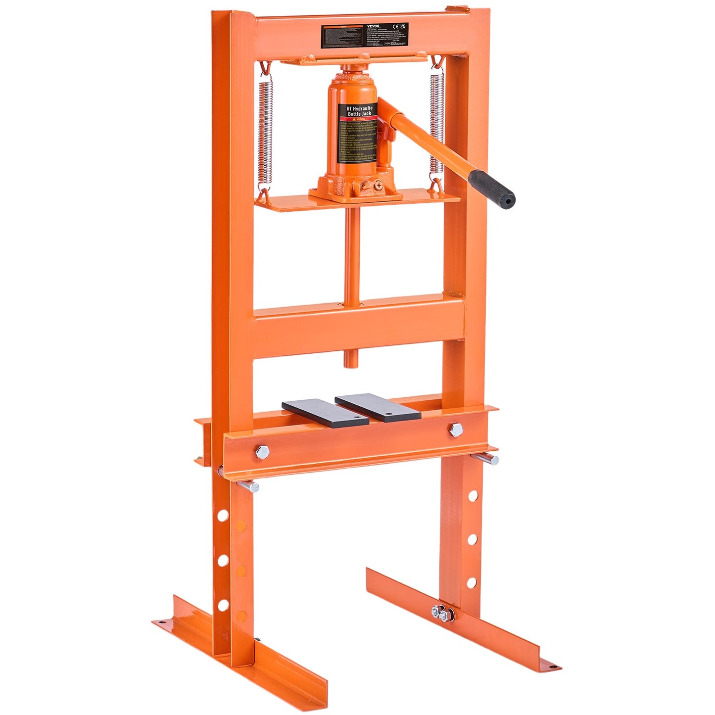 Hydraulic Shop Press 6 Ton with press plates H-Frame bench press stand