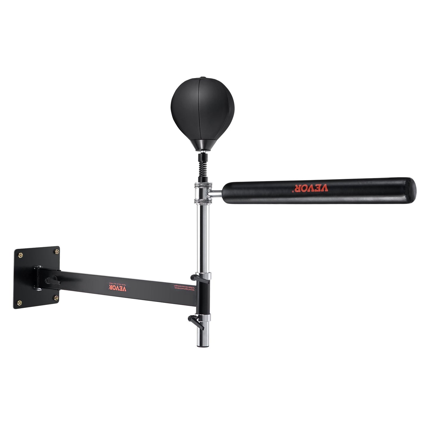 Wall Mount Boxing Spinning Bar, Spinning Bar med Punching Ball, Justerbar Boxing Speed Trainer, Reflex Boxing Bar med handskar, Boxning Träningsutrustning för Kickboxning, MMA, Fitness