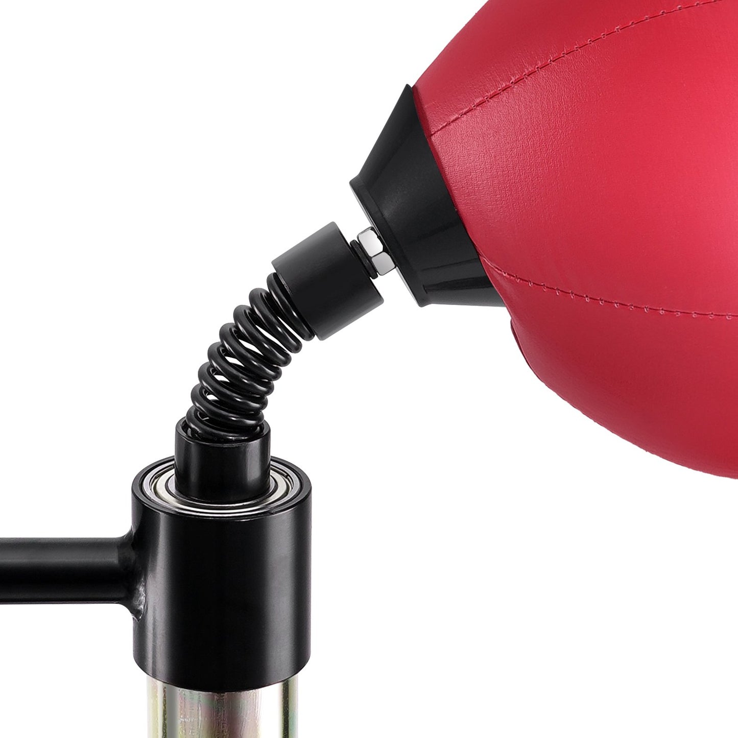Boxing Speed Trainer, boxningssäck med stativ, reflex boxningsväska för tonåringar och vuxna, höjdjusterbar Free Standing Strike Bag Set med handskar, Workout Speed Bag för träning hemmagym, Röd