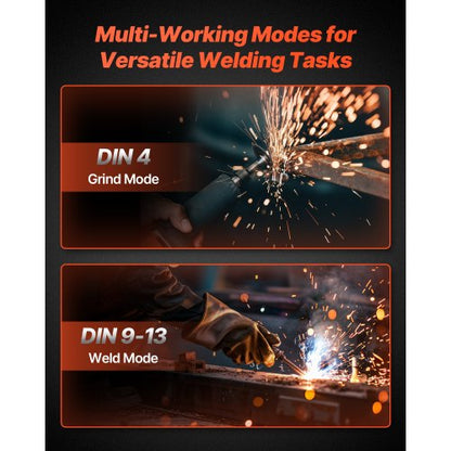 svetshjälm automatisk nedbländning, 93 x 43 mm svetshuva i äkta färg, soldriven svetsmask med 2 ljusbågssensorer, skugga 4/9-13 för TIG MIG ARC-svetsning och slipning - CRIUS-serien (mattsvart) |  EU