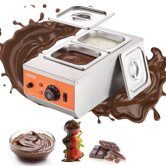 Chokladtempereringsmaskin Chokladsmältdegel 9 pund 2 tankar