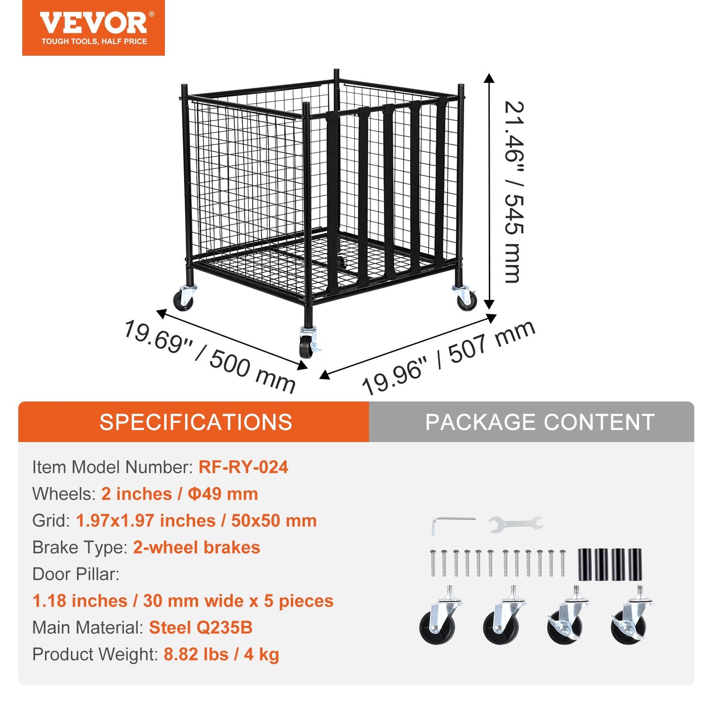 Rolling Sports Ball Storage Cart, Lockable Basketball Cage with Elastic Straps, Sports Equipment Holder for Indoor Outdoor, Steel Storage Rack for Garage, Playgroup, Gym and Schools
