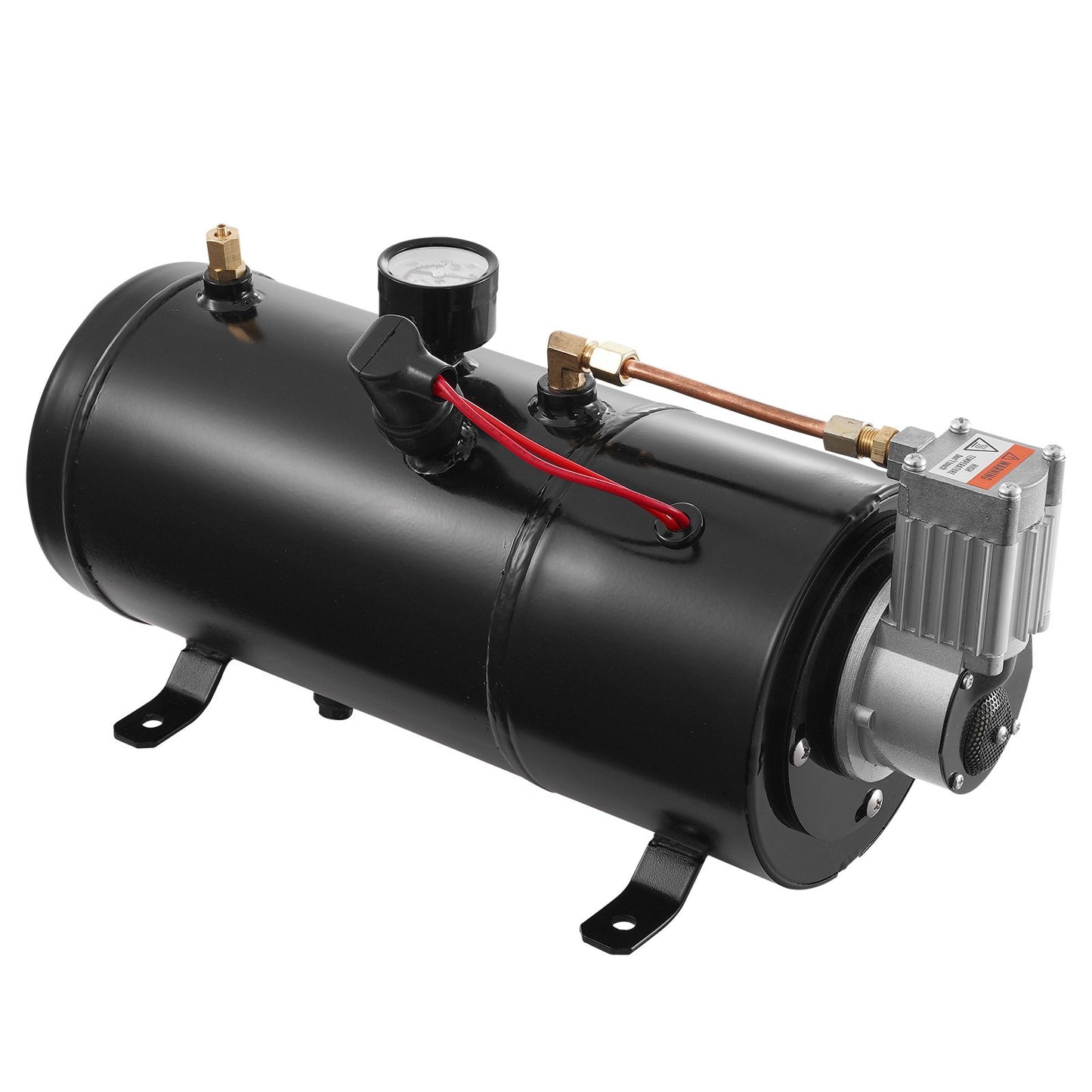 12V luftkompressor med 0,8 Gal/3L tank inbyggt lufthornskompressorsystem