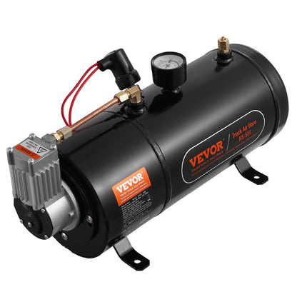 12V luftkompressor med 0,8 Gal/3L tank inbyggt lufthornskompressorsystem