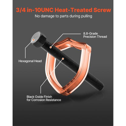 Hjullagerspresssats, 23 delar framhjulsdrivna lageravdragare, för demontering och montering av framhjulsdrivna lager, hjullagerverktyg med glidskruv, bussningar, hylsplattor, förvaringsväska |  EU