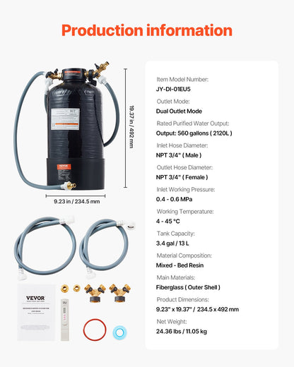 Autowaschanlage mit makellosem deionisiertem Wassersystem und tragbarem TDS-Messgerät
