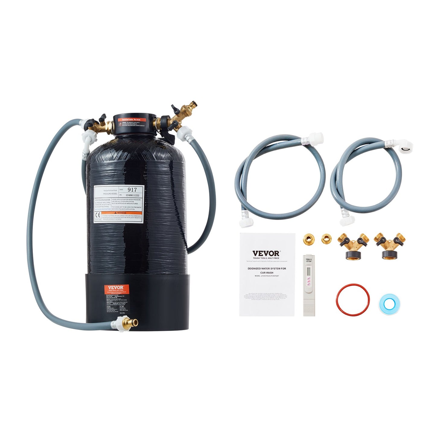 Autowaschanlage mit makellosem deionisiertem Wassersystem und tragbarem TDS-Messgerät