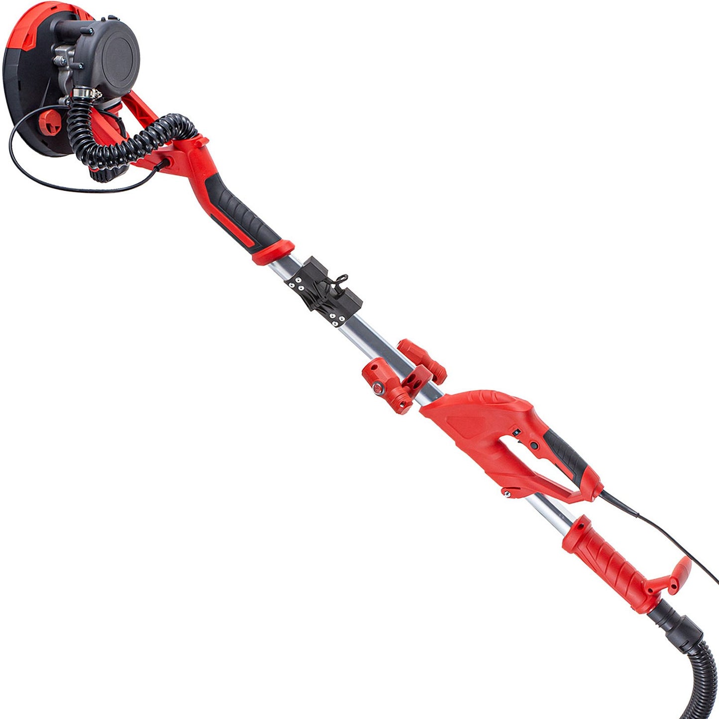 Drywall Sander 750W Electric Drywall Sander Foldable Sheetrock Sander with Telescopic Handle Electric Sander Variable Speed 800-1750RPM Wall Sander with LED Lights and Vacuum Bag, 6 Sanding Pads