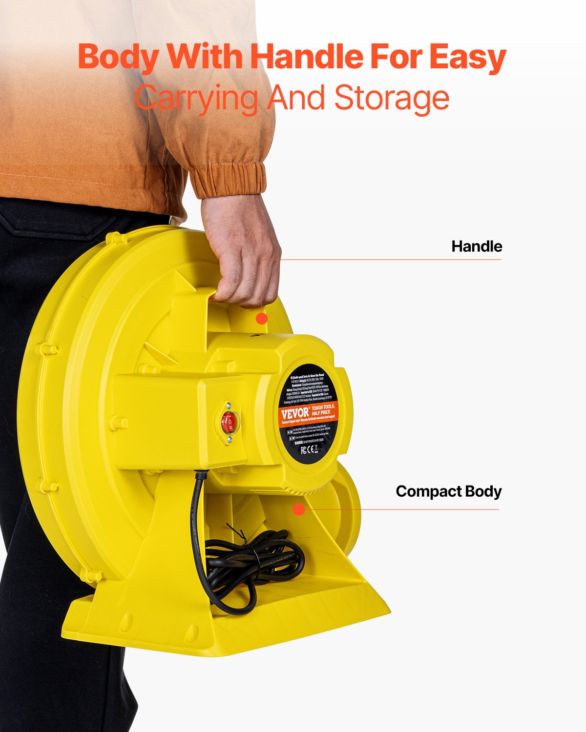 Inflatable Bounce House Blower 1.2&amp;1.3HP 950W for Commercial Bounce House