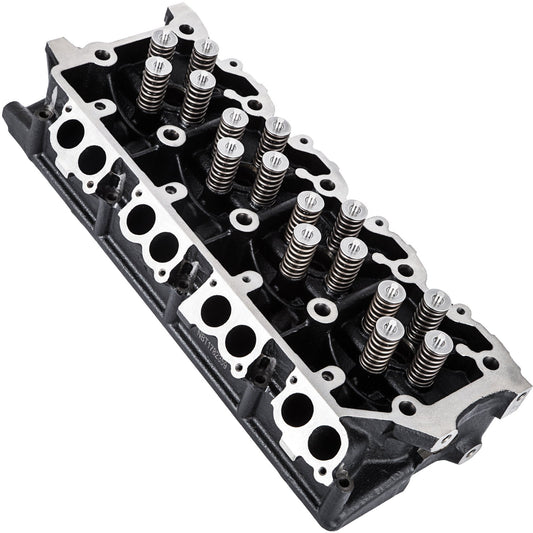 Cylinderhuvud monterat, Byte av motorcylinderhuvudenhet 6,4L, gjutjärnscylinderhuvud Passar för 08-10 Ford F250 F350 F450 F550