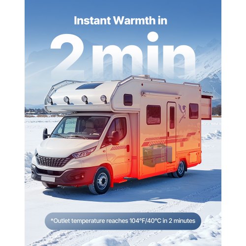 Dieselvärmare, 8KW, DC 12V/24V, Allt-i-ett Bärbar Dieselluftvärmare med Fjärrkontroll och LCD-Display, Snabb Uppvärmning Låg Tystnad, 5 L Bränsletank för Fordon, Husbilar, Skåpbilar, Traktorer och Lastbilar |  EU