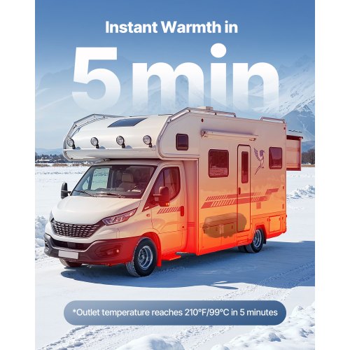 Dieselvärmare Bärbar Dieselluftvärmare 8KW DC 12V/24V 10 L Stor Tank |  EU