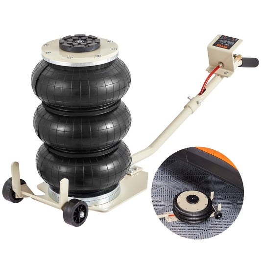Triple Bag Air Jack 3 Ton/6600 lbs pneumatiskt uttag för bil-SUV-lyft