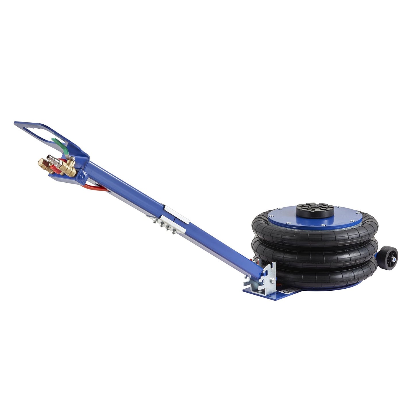 Air Jack, 5 Ton/11000 lbs Triple Bag Air Jack, Airbag Jack with Six Steel Tubes, Lifts Up to 18.5 Inch/470 mm, 3-5 s Quick Lifting Pneumatic Jack, with Adjustable Handle for Car, Garage, Repair