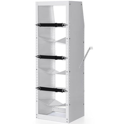 Köldmedietankställ, med 3 x 30-50lb flasktankar, Cylindertankställ 14,64x13,97x46,06 tum, Kylmedelscylinderställ Gascylinderställ och hållare för freon, gaser, syre, kväve
