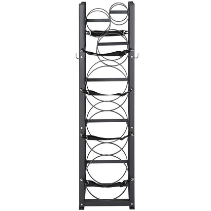 Kylmedelstankställ, med 3 x 30 lbs och andra 3 små flasktankar, cylindertankställ 12,79x12,99x47,12 tum, kylmedelscylinderställ och hållare för freon, gaser, syre, kväve