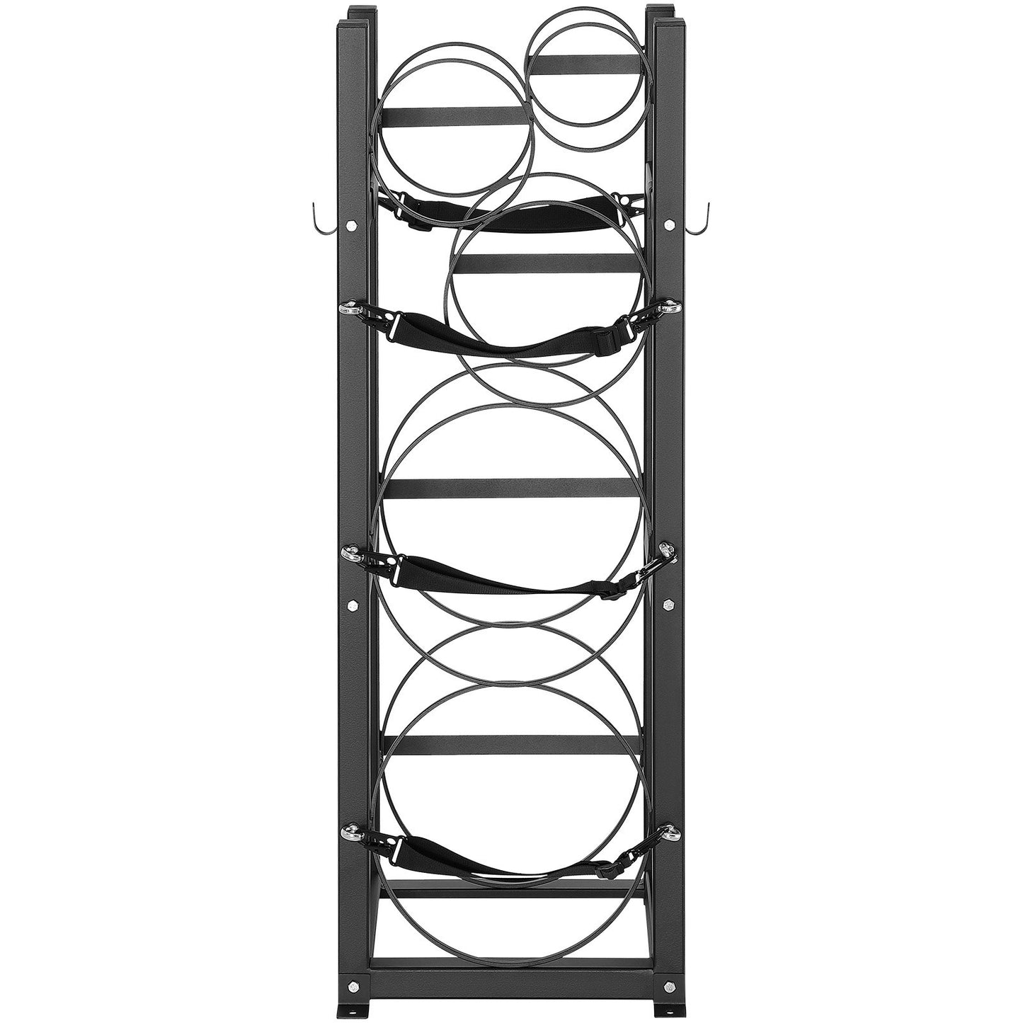 Kältemitteltankgestell, mit 2 x 30lbs und weiteren 3 kleinen Flaschentanks, Flaschentankgestell 12,79x12,99x47,12 Zoll, Kältemittelflaschengestell und -halter für Freon, Gase, Sauerstoff, Stickstoff