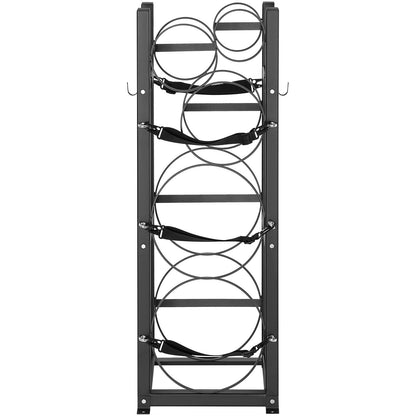 Kältemitteltankgestell, mit 2 x 30lbs und weiteren 3 kleinen Flaschentanks, Flaschentankgestell 12,79x12,99x47,12 Zoll, Kältemittelflaschengestell und -halter für Freon, Gase, Sauerstoff, Stickstoff