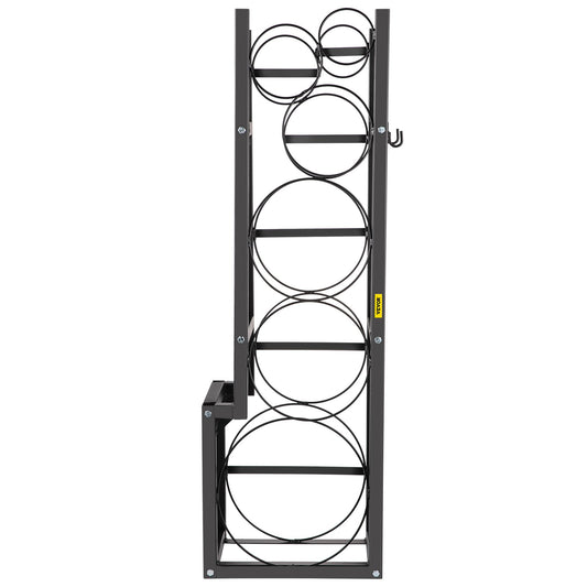 Kylmedelstankställ med 1x50lb, 2x30lb och 3 små flaskor cylindertankställ, 48,5x15x11 tum kylmedelcylinderställ Gascylinderställ och hållare för lagring av gassyrekväve