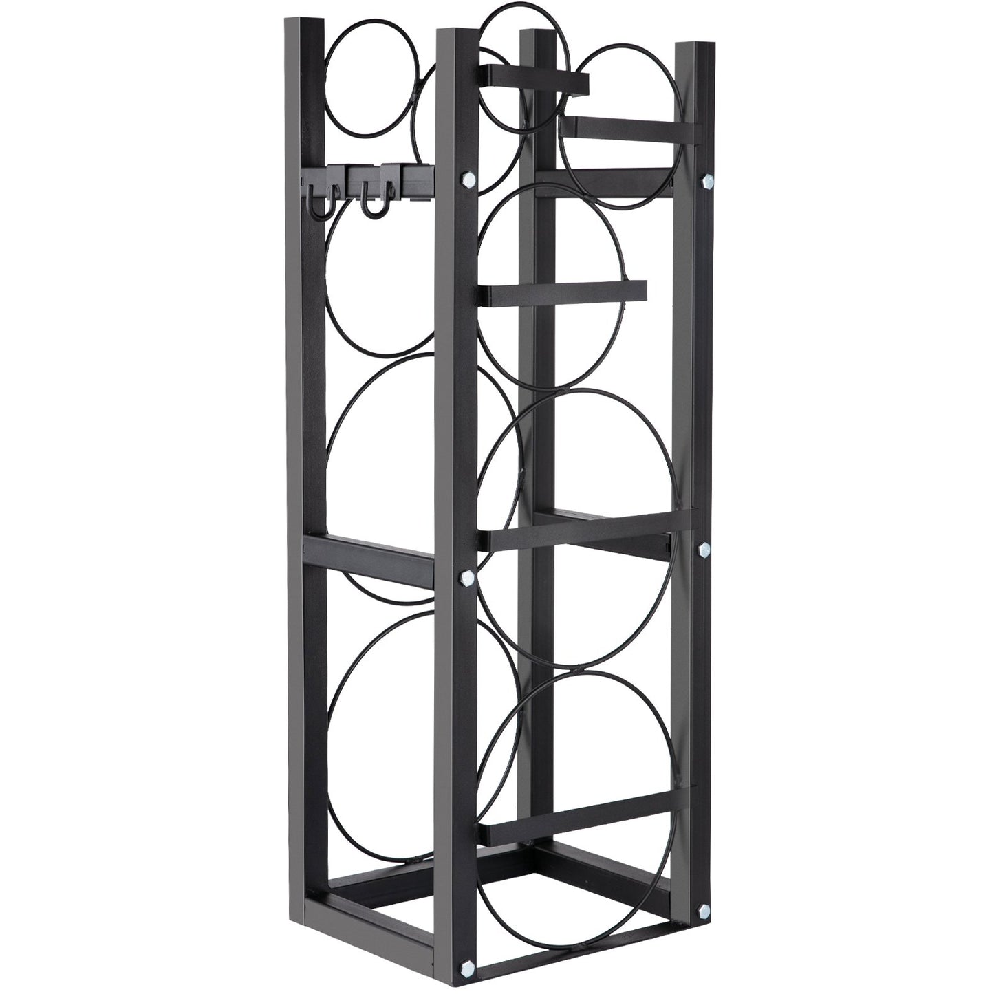 Coolant Tank Rack Cylinder Tank Rack with 2-30 lb and 3 Small Bottles