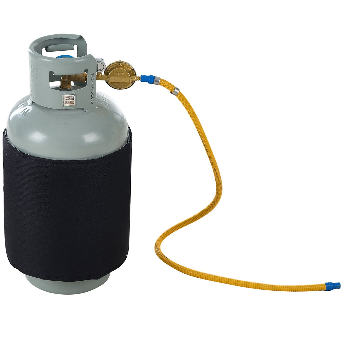 Isolerat bandstil gascylindervärmare för 40 lbs gastankar 120W 90 ℉