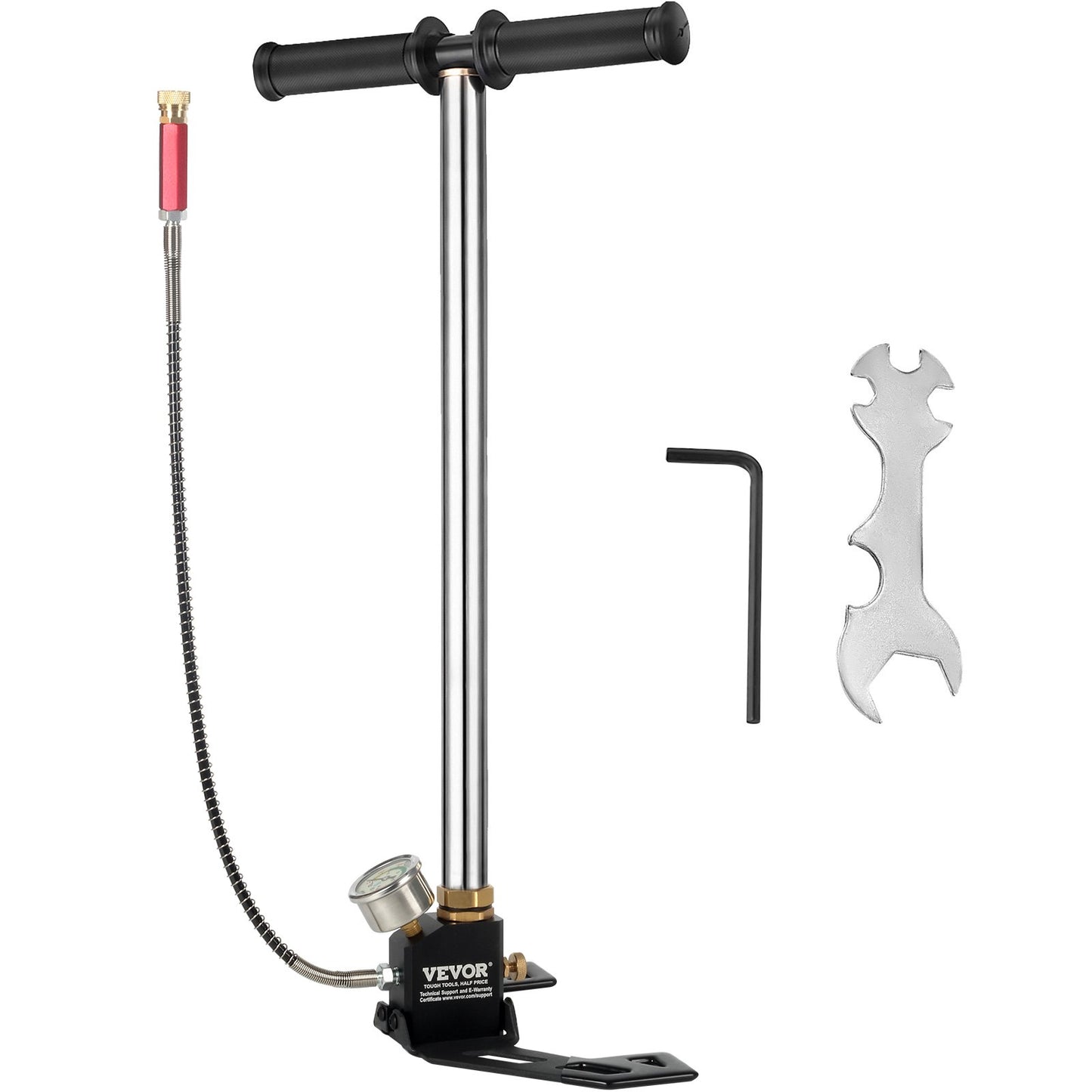 4500 PSI Air Gas Filling Pump 3-Stage PCP Charging Clamp Pump Air Pump PCP High Pressure High Output for Air Drive Cylinder and PCP Cylinder, for Outdoor Sports and Hunting