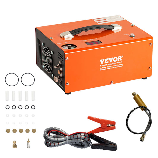PCP luftkompressor 4500PSI/30Mpa Inbyggd omvandlare DC12V/AC230V Auto-Stop