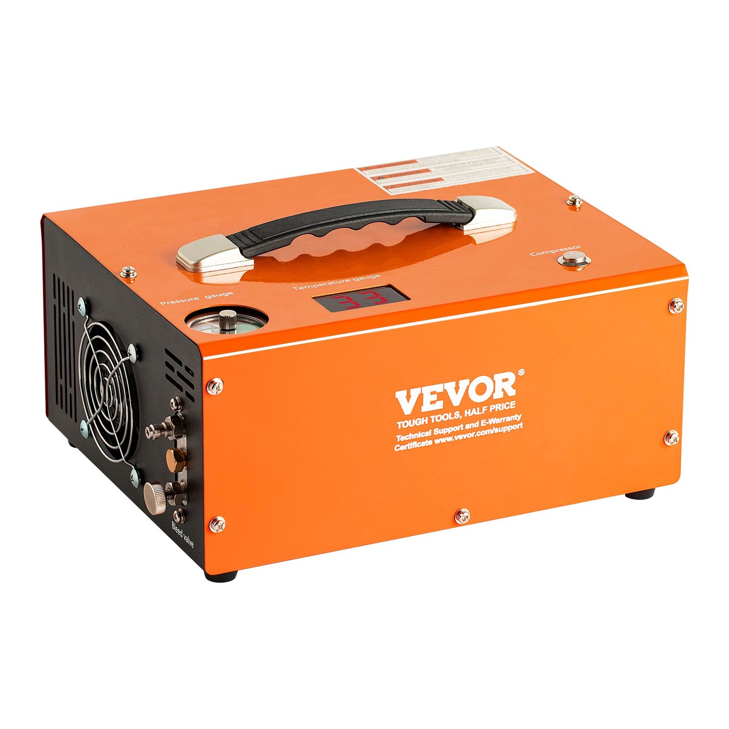 PCP luftkompressor 4500PSI/30Mpa Inbyggd omvandlare DC12V/AC230V Auto-Stop