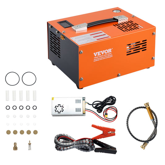 PCP luftkompressor 4500PSI Extern omvandlare DC12V / AC230V Manuellt stopp