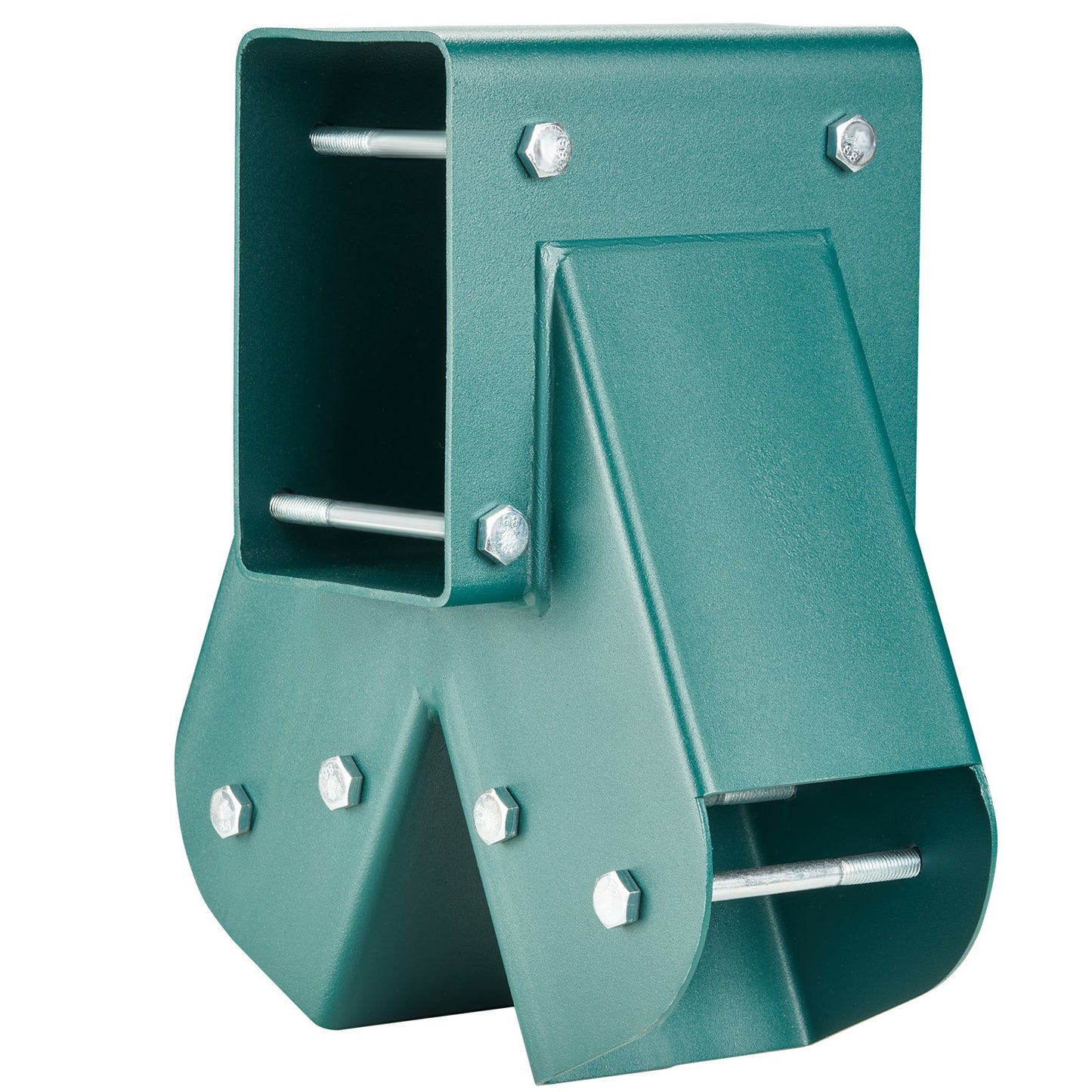 A-Frame mellansvingfästen, kraftigt gungsats i kolstål med monteringsutrustning, DIY gungsats för 2 (101,6 x 101,6 mm) ben och 1 (101,6 x 152,4 mm) balk, grön