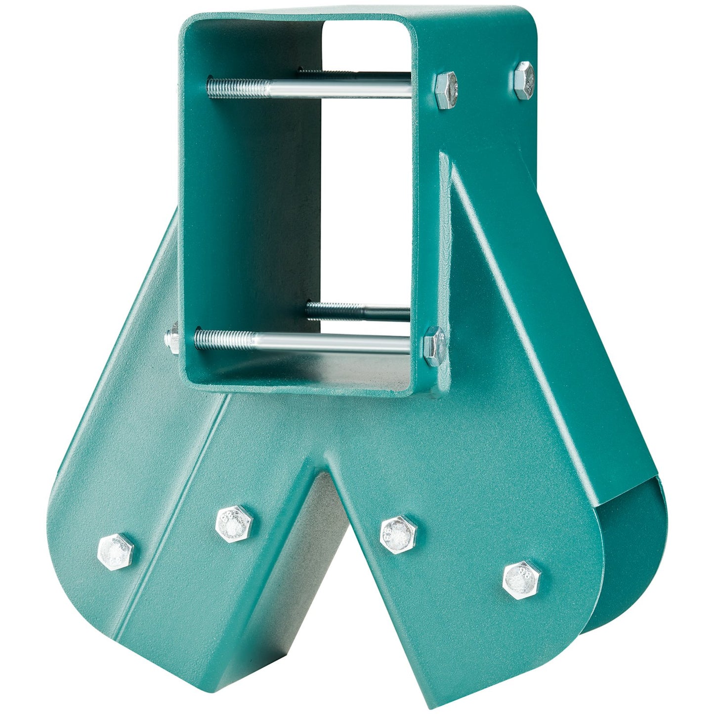 A-Frame mellansvingfästen, kraftigt gungsats i kolstål med monteringsutrustning, DIY gungsats för 2 (101,6 x 101,6 mm) ben och 1 (101,6 x 152,4 mm) balk, grön