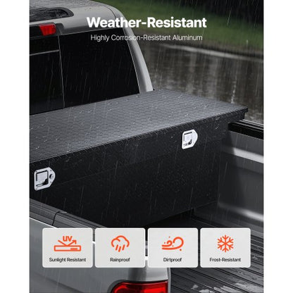 Crossover Tool Box 72x20x14 Inch Robust Aluminum Tool Box for Truck Beds
