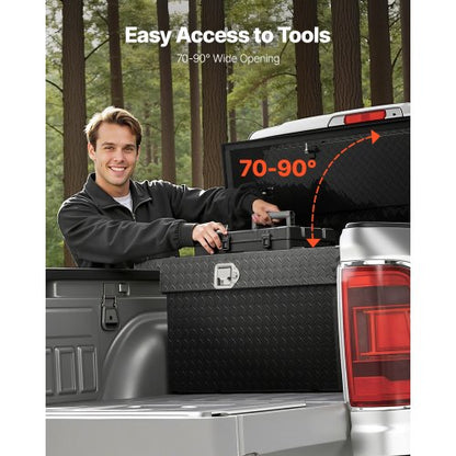 Crossover Tool Box 72x20x14 Inch Robust Aluminum Tool Box for Truck Beds