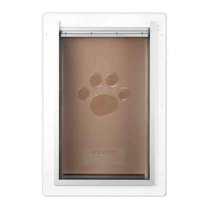 Pet Door for wall with lock and 3 magnetic flap system metal frame Medium