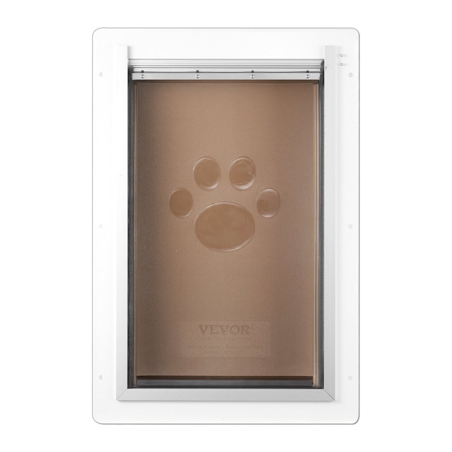 Pet Door for Wall with Lock and 3 Magnetic Tab System Metal Frame Small